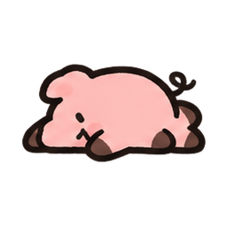 벌러덩 누운 돼지