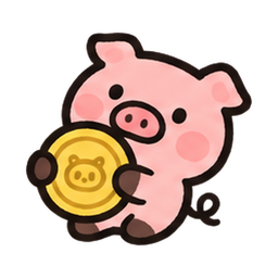동전을 안은 꿀꿀캐시 돼지